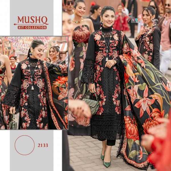 Shree Mushq 2132 To 2135 Cotton  Designer Pakistani Suits collection